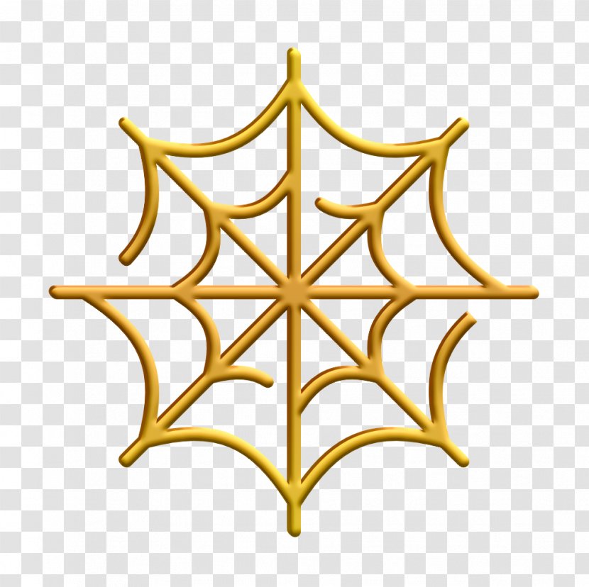 Cobweb Icon Creepy Halloween - Symmetry - Logo Symbol Transparent PNG