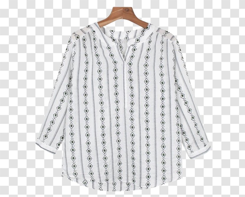 Blouse Long-sleeved T-shirt Collar - Sleeve Transparent PNG