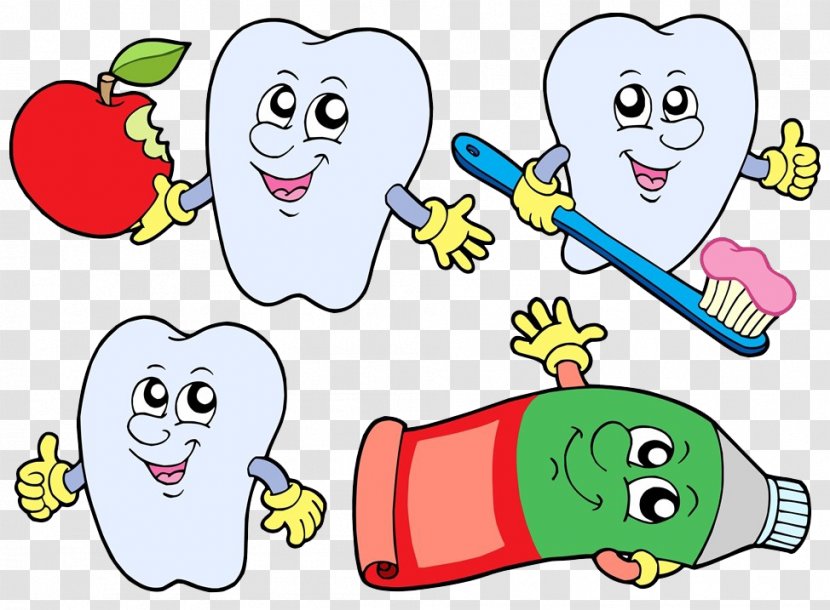 Tooth Dentist Drawing - Heart - Teeth Brushing Transparent PNG