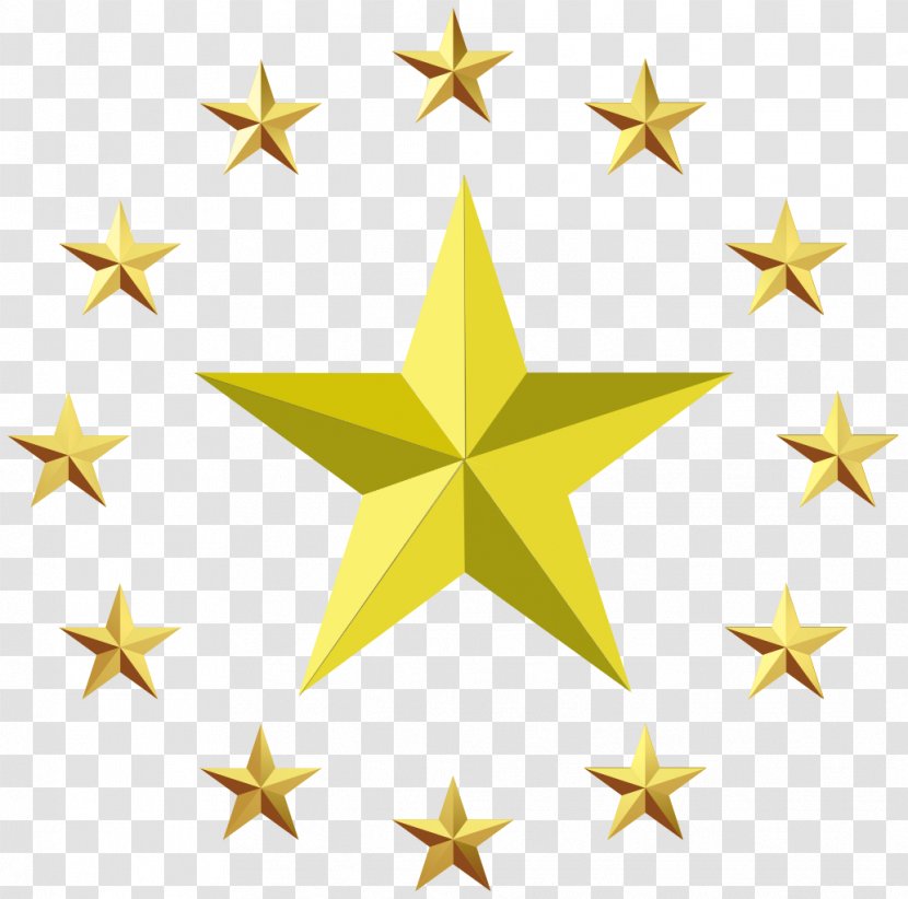 Star Europe Clip Art - Gold Stars Transparent PNG