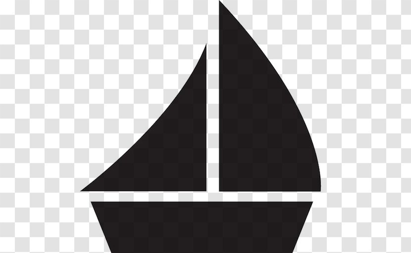 Sailboat - Black - Sail Transparent PNG