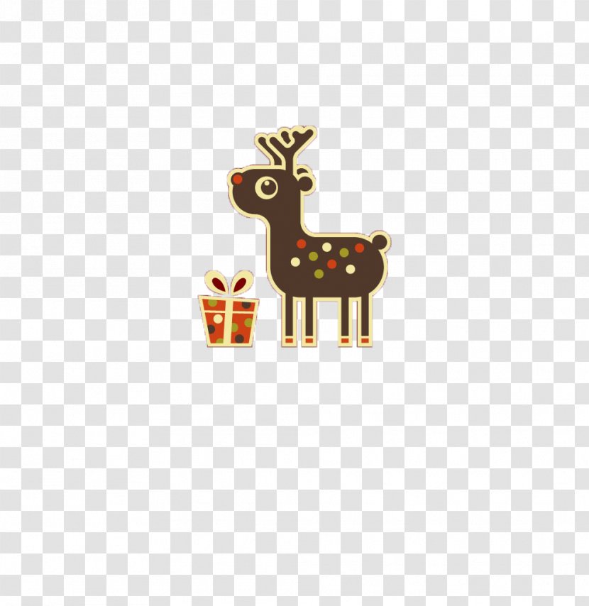 Reindeer Santa Claus Christmas - Card - Blankly Deer Transparent PNG