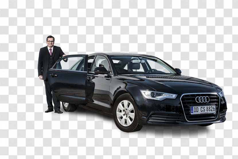 Dresdner Chauffeur Service 8x8 Car Audi A6 Sedan - Model Transparent PNG