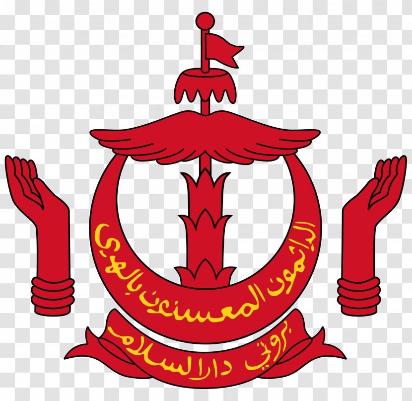 Emblem Of Brunei Flag Coat Arms National - Om Transparent PNG