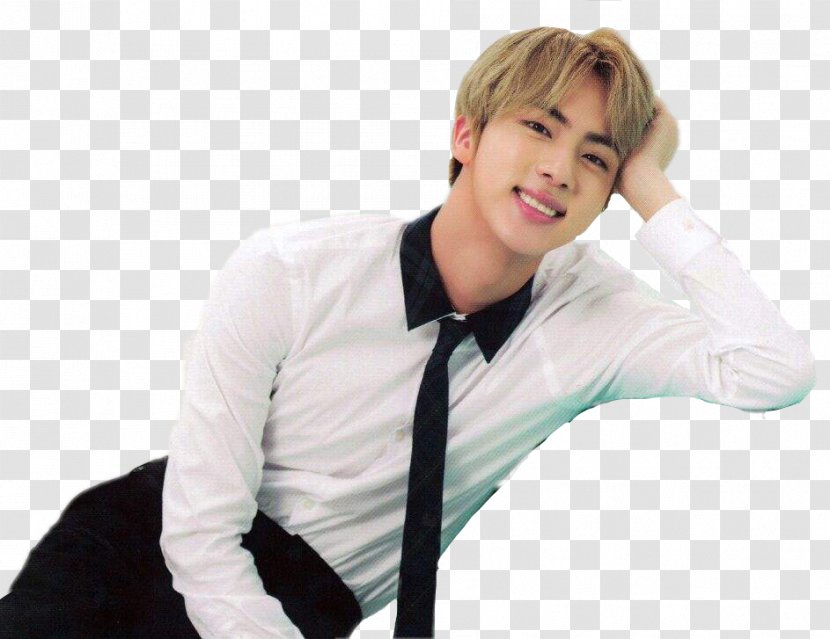 Jin BTS Blond Hair Awake - Sleeve Transparent PNG