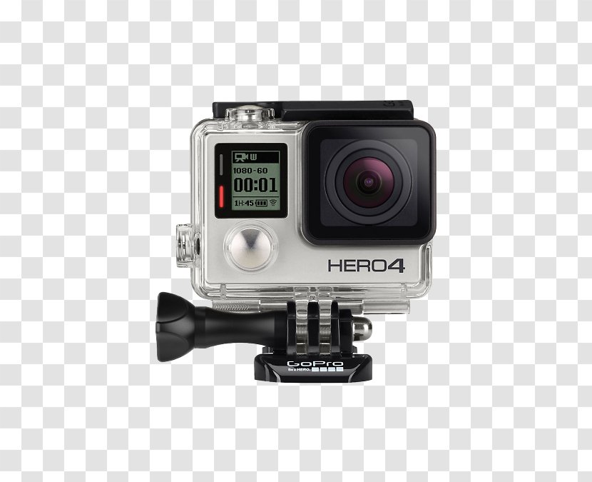 GoPro HERO4 Black Edition Action Camera Silver - Video Transparent PNG