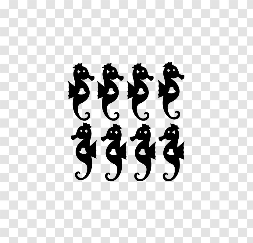 Seahorse Body Jewellery Font Transparent PNG