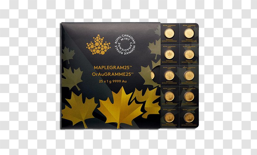 Canada Canadian Gold Maple Leaf Royal Mint Bullion Coin - Grame Transparent PNG