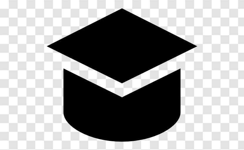 Square Academic Cap Graduation Ceremony Clothing - Black And White Transparent PNG