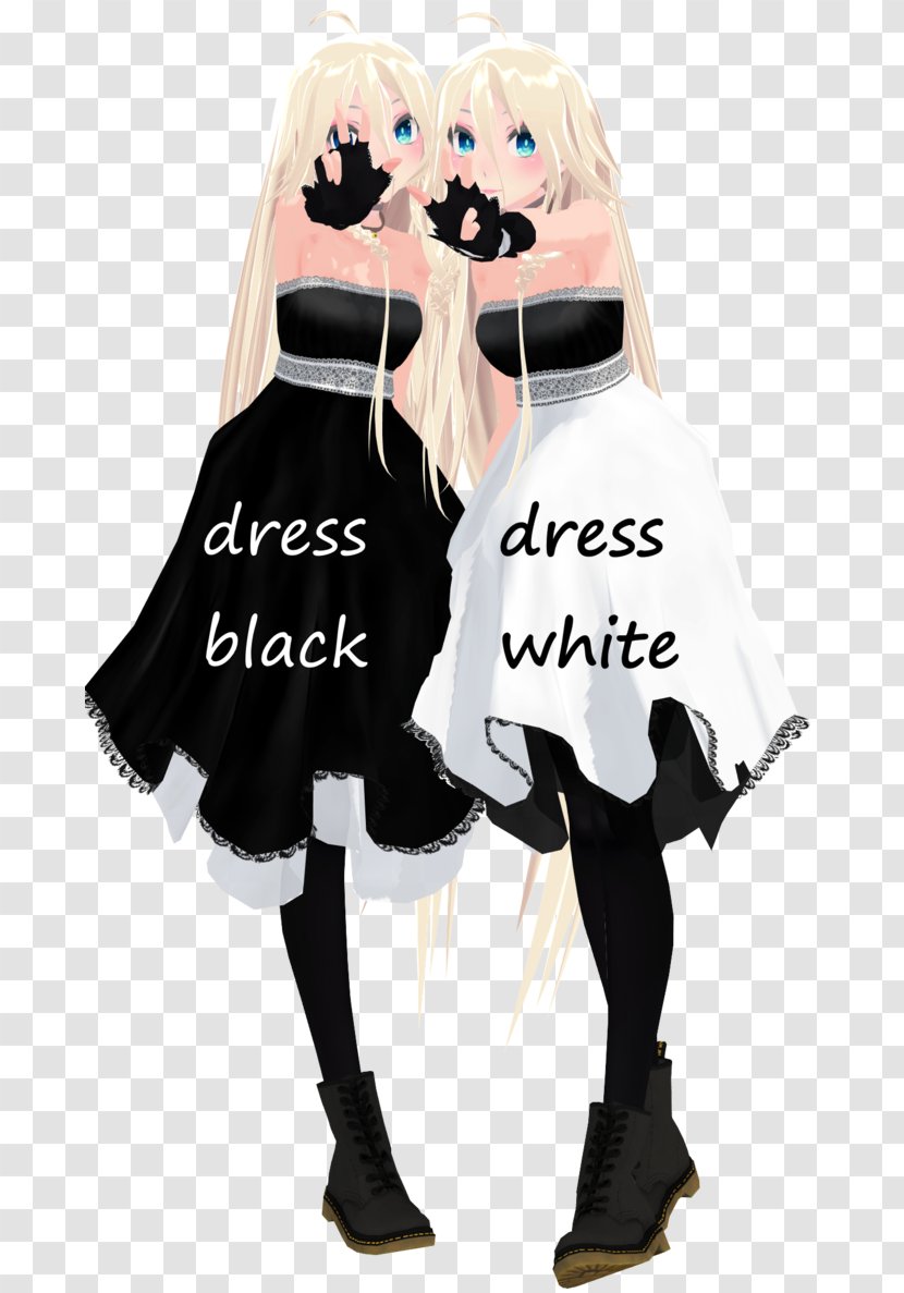 Little Black Dress School Uniform MikuMikuDance Clothing - Frame Transparent PNG