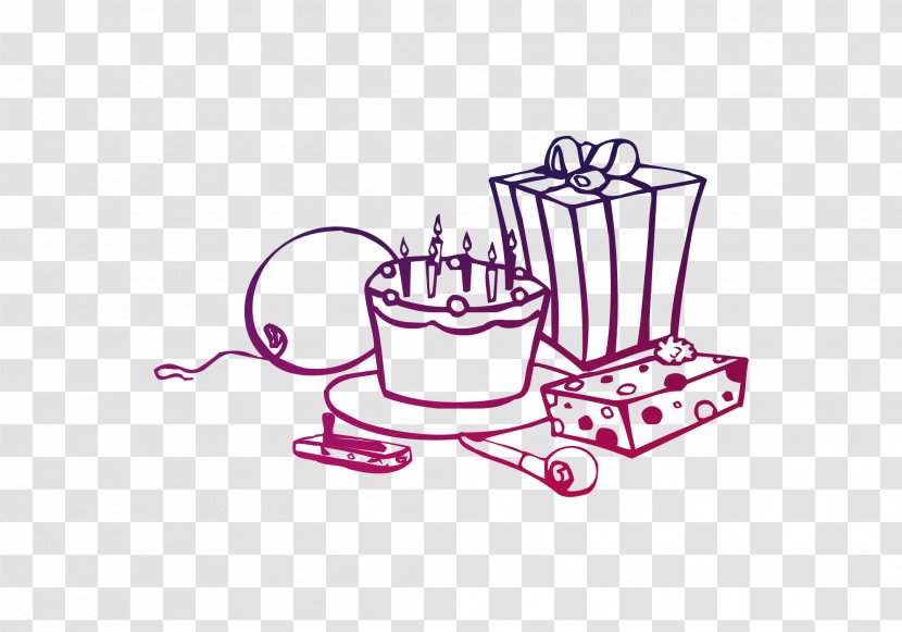 Birthday Coloring Book Children's Party Cake - Man - Tableware Transparent PNG