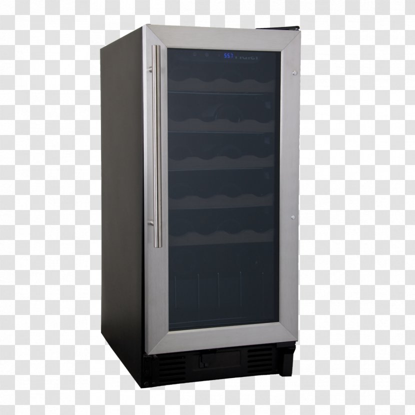 Wine Cooler Refrigerator - Kitchen Appliance Transparent PNG