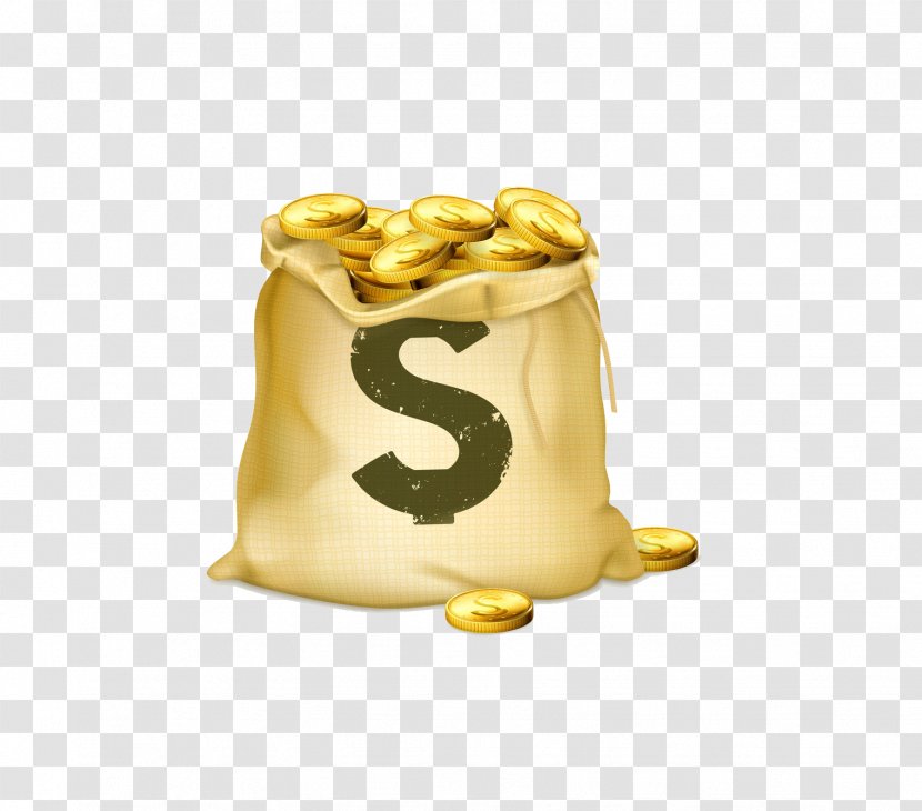 Bag Gold Coin - Of Coins Transparent PNG