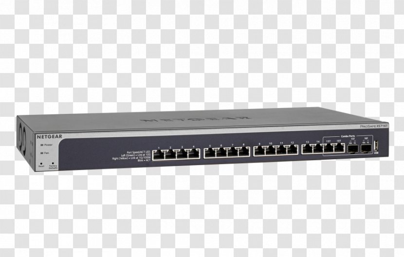 Network Switch 10 Gigabit Ethernet Netgear Small Form-factor Pluggable Transceiver - Electronic Device Transparent PNG