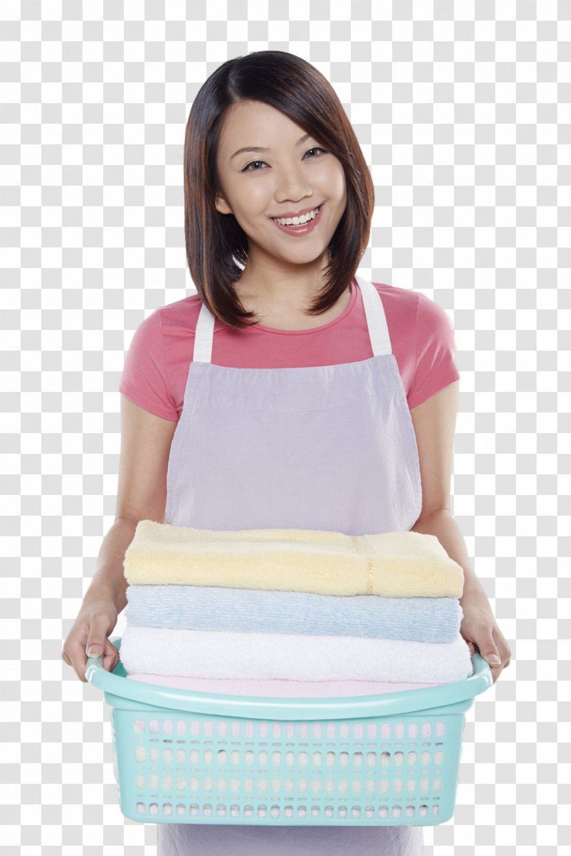 Laundry Bleach Fabric Softener Detergent Delivery - Frame - Folded Clothes Transparent PNG