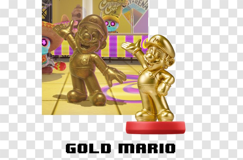 Super Mario Odyssey Nintendo Gold Amiibo Silver - Costume Transparent PNG