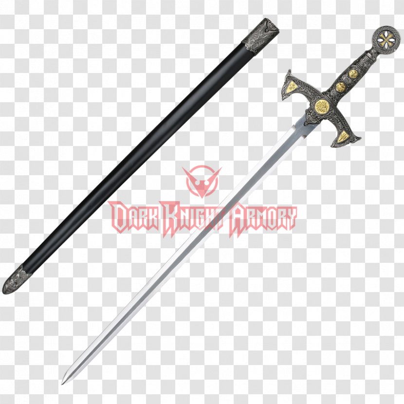 Knightly Sword Crusades Middle Ages - Pommeau Transparent PNG