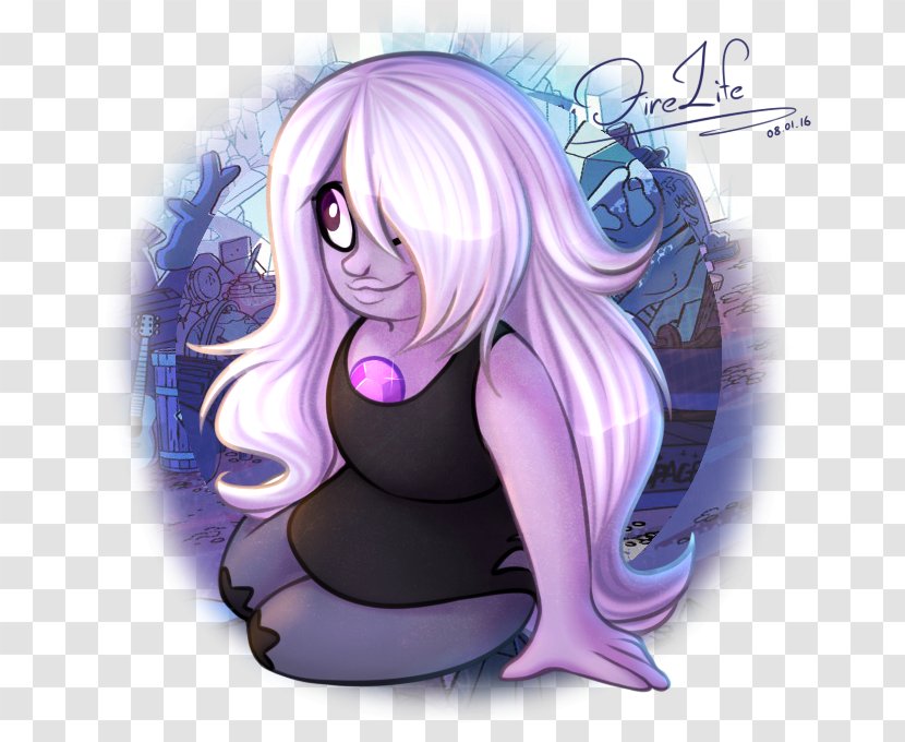 Greg Universe Violet Lilac Purple Amethyst - Watercolor Transparent PNG