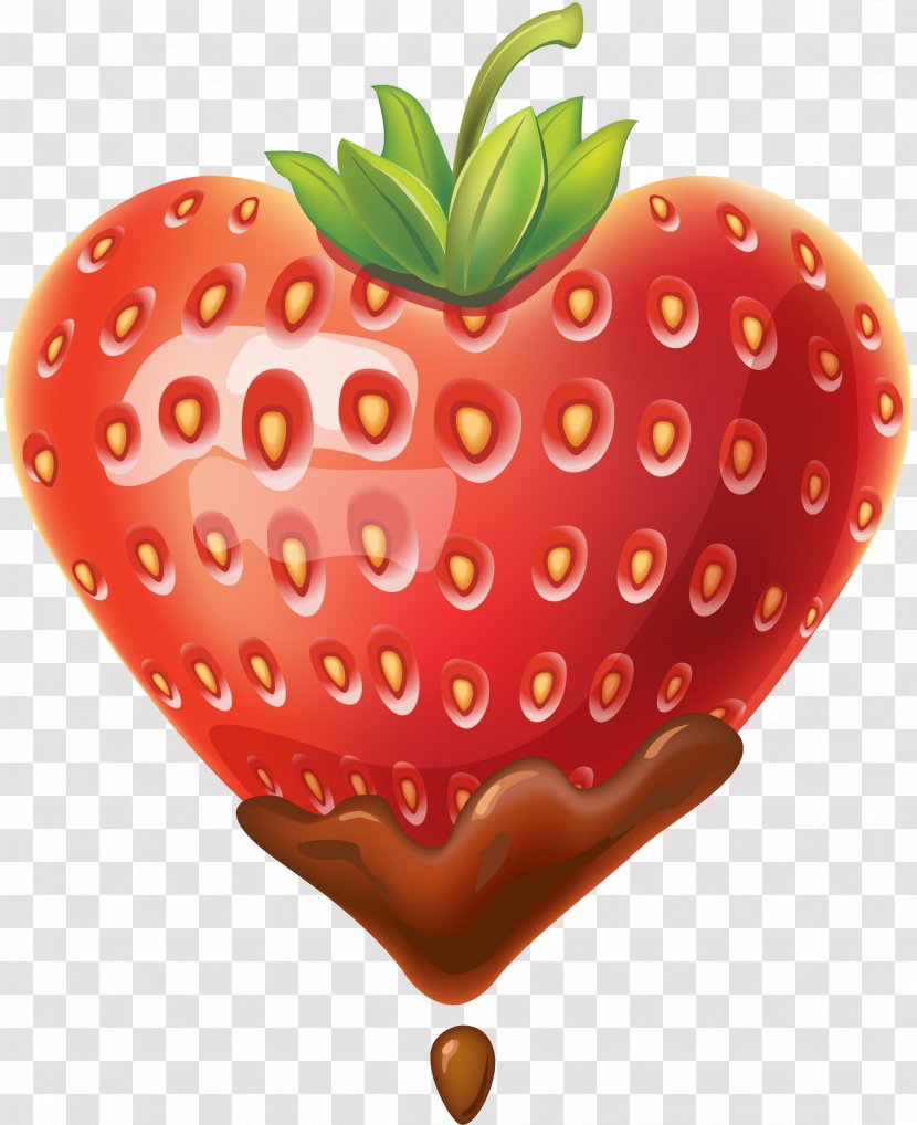 Ice Cream Strawberry Juice Heart Transparent PNG