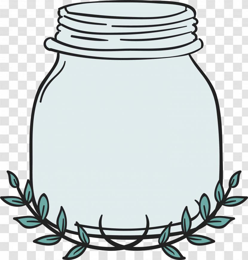 Bottle Glass Computer File - Plant - Hand Painted Transparent PNG