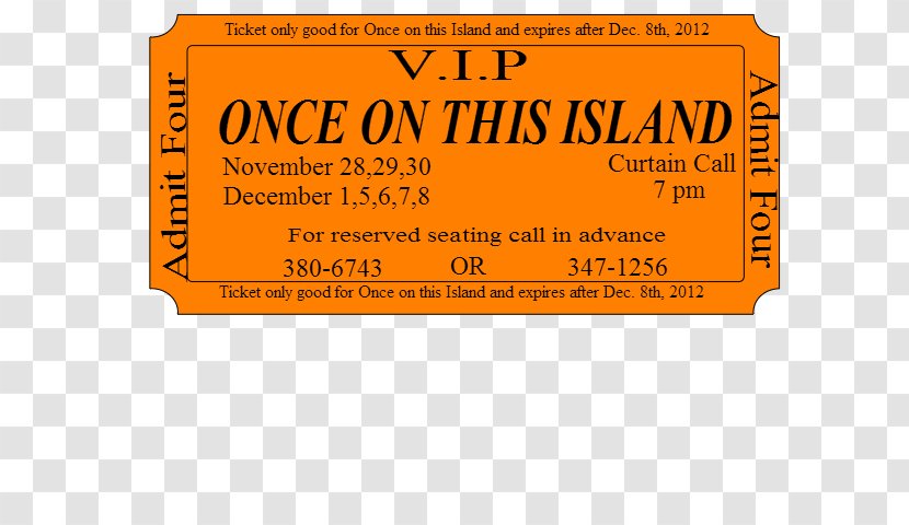 Brand Line Font - Rectangle - Vip Ticket Transparent PNG