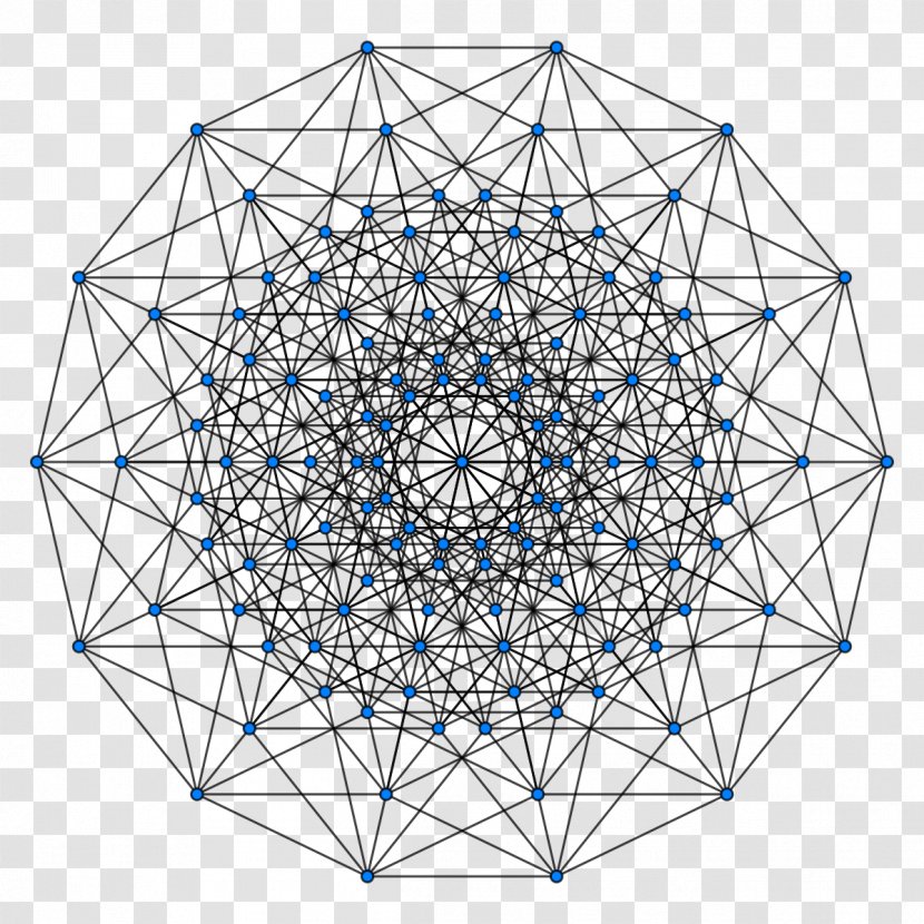 Hypercube 7-cube Tesseract Dimension - Point - Mathematics Transparent PNG