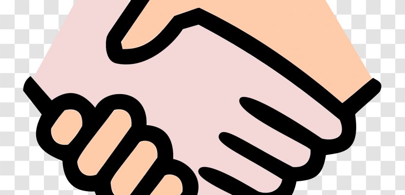 Line Art Clip - Handshake Transparent PNG
