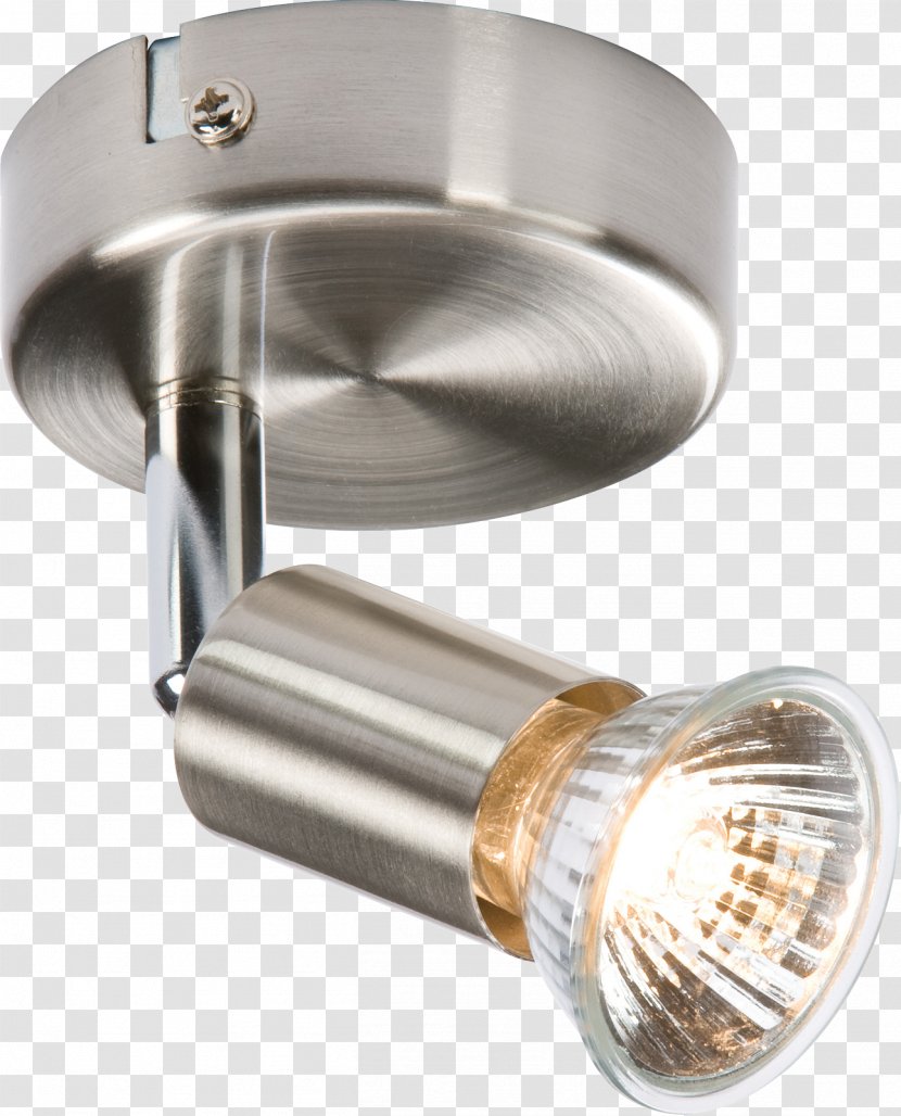 Mains Electricity Light Brushed Metal GU10 - Fixture Transparent PNG