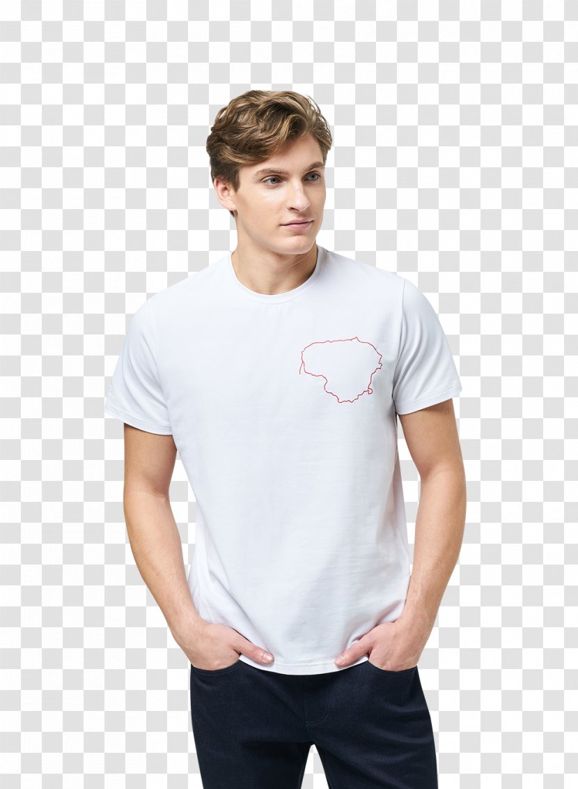 T-shirt Crew Neck Polo Shirt Clothing Sleeve - Heart Beats Transparent PNG
