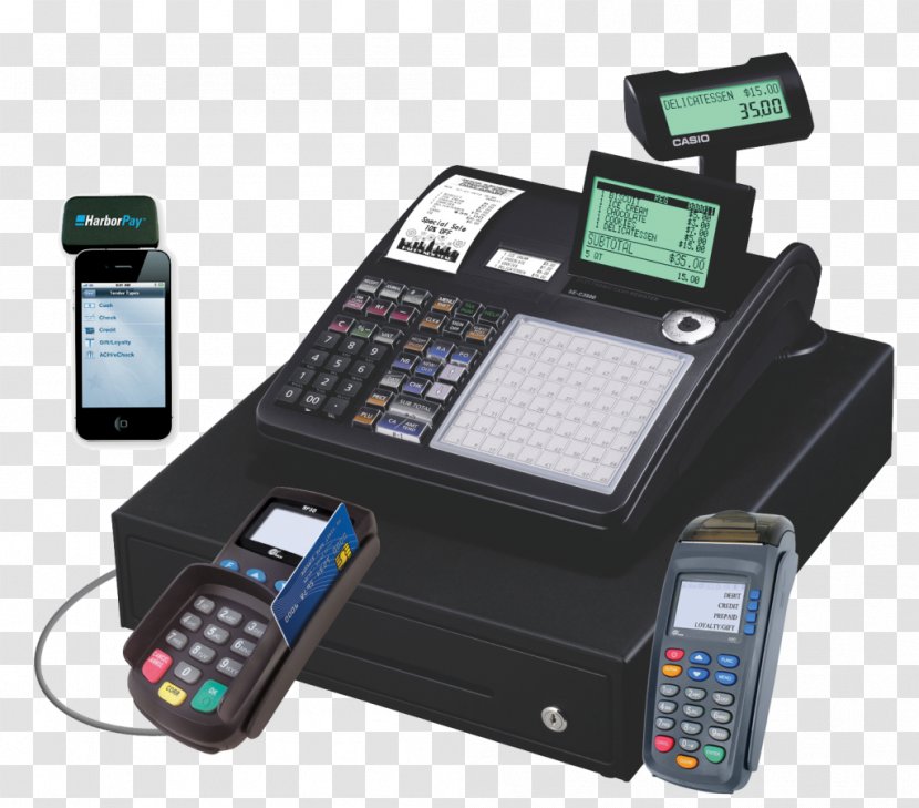 Cash Register Business Retail Casio Till Roll Transparent PNG