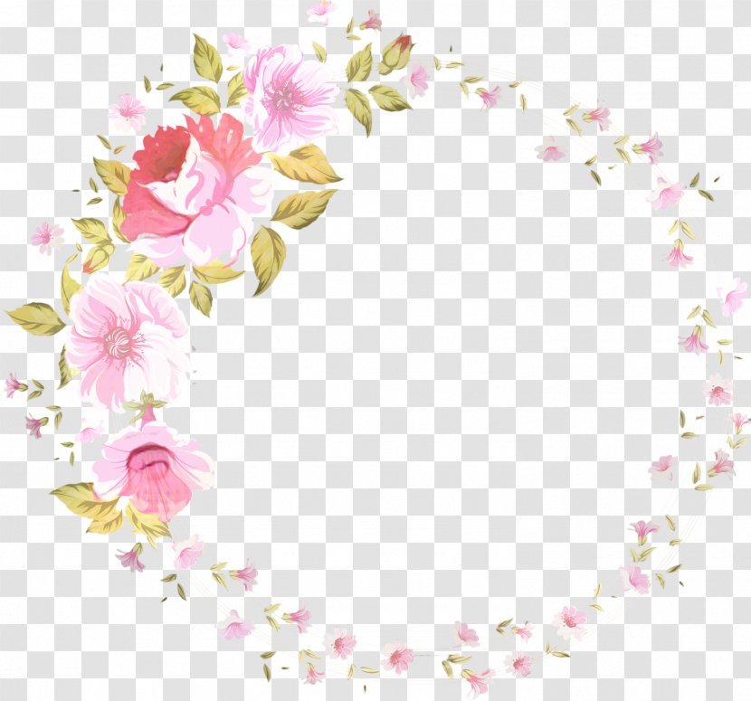 Pink Flower Cartoon - Heart - Floral Design Petal Transparent PNG