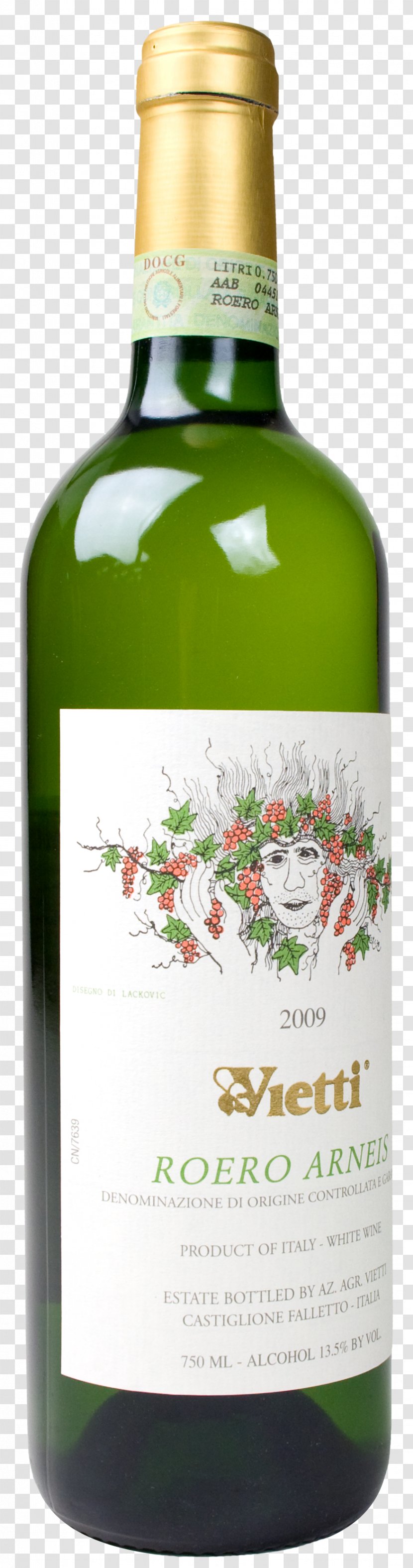 Liqueur Vietti Roero Arneis Wine - Bottle - French Almond Champagne Transparent PNG