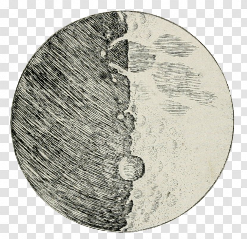 Sidereus Nuncius Drawing Moon Impact Crater Telescope - Fig Transparent PNG