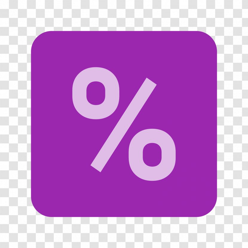 Percentage Font - Logo Transparent PNG