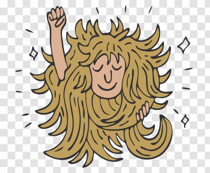 Hair Cartoon Clip Art - Fictional Character - Illustrator Transparent PNG