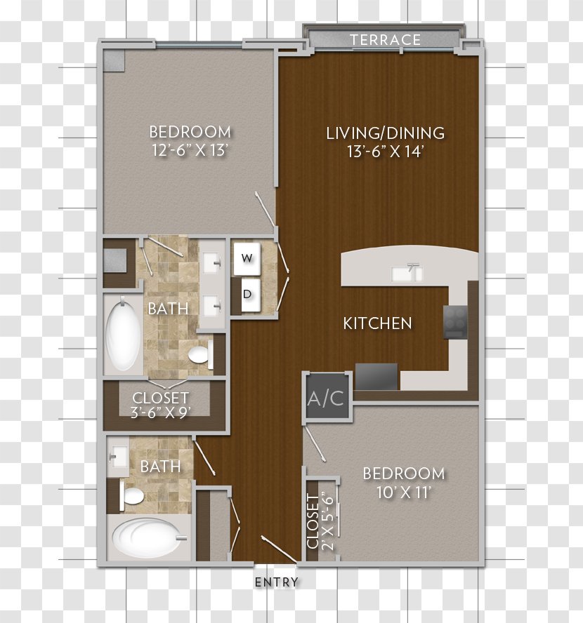 Floor Plan Apartment Storey Bedroom - Executive Suite Transparent PNG