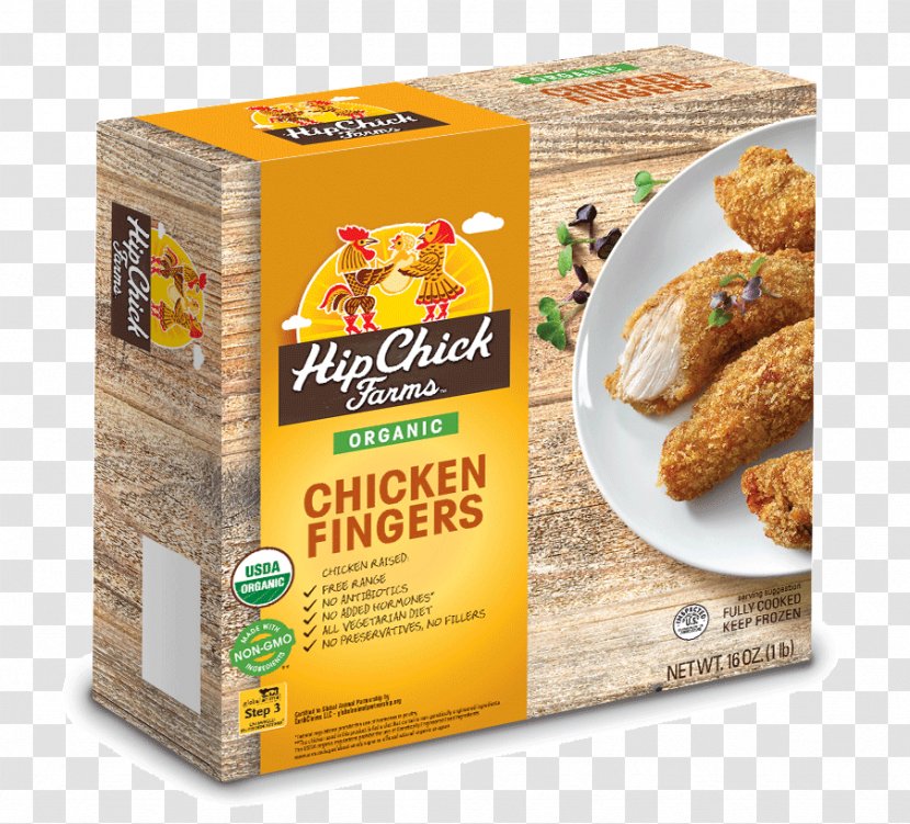 Chicken Fingers Organic Food Natural Foods Hip Chick Farms Transparent PNG