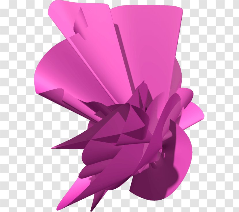 Pink M Product Design - 3d Paper Boat Craft Transparent PNG