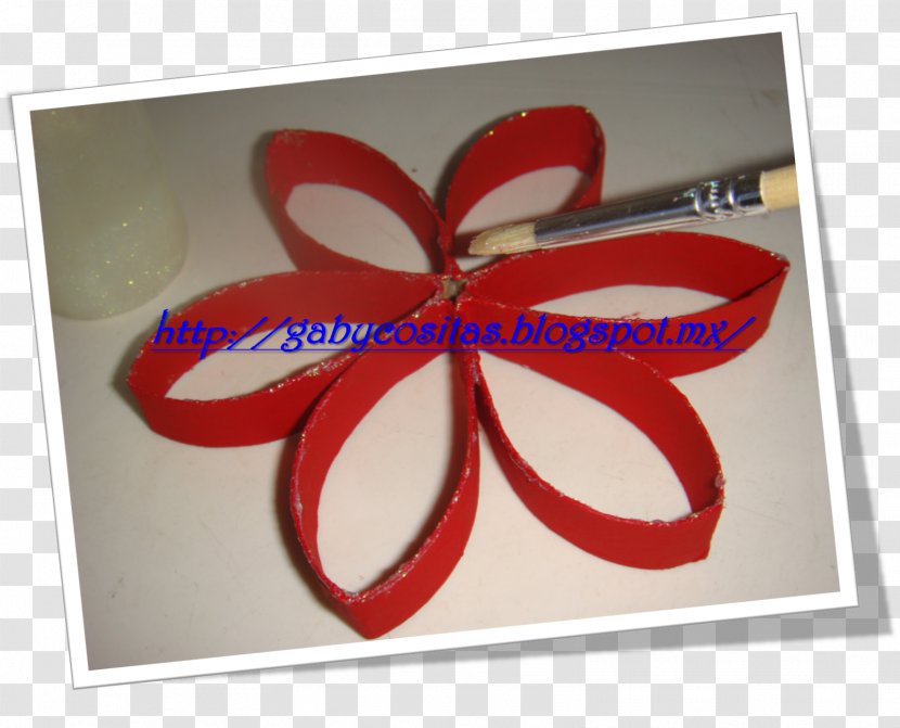 Toilet Paper Poinsettia Scroll Christmas Eve - Pipe Transparent PNG