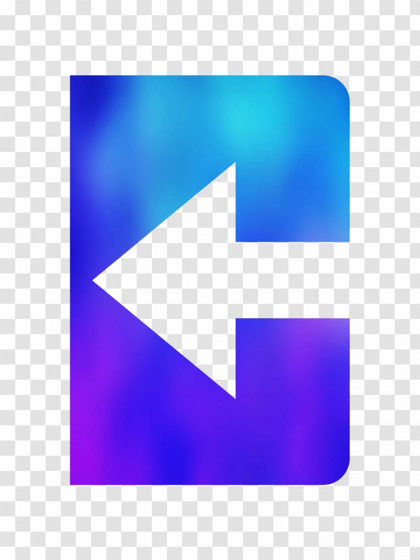 Triangle Product Design Font - Purple - Blue Transparent PNG