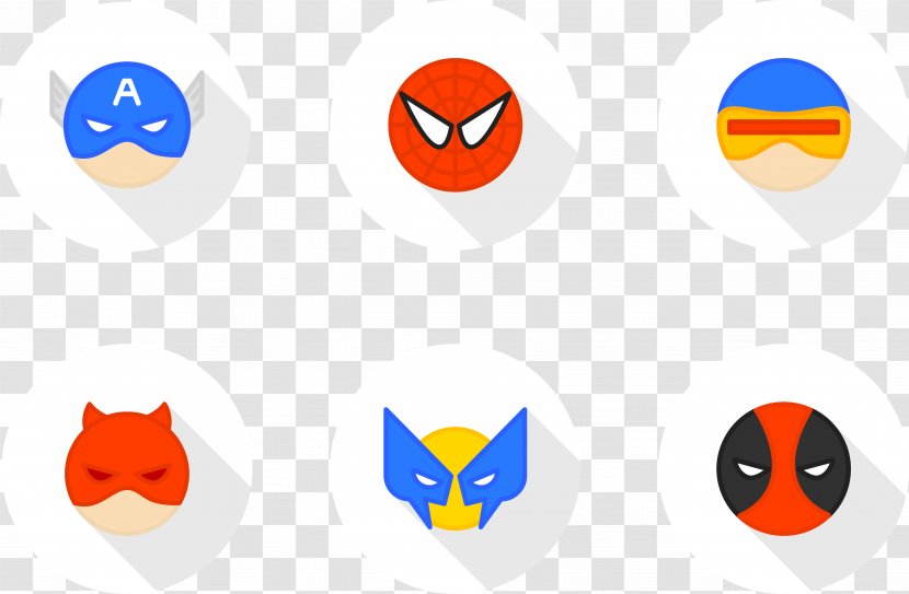 Wolverine Mask Cartoon Superhero - Orange Transparent PNG