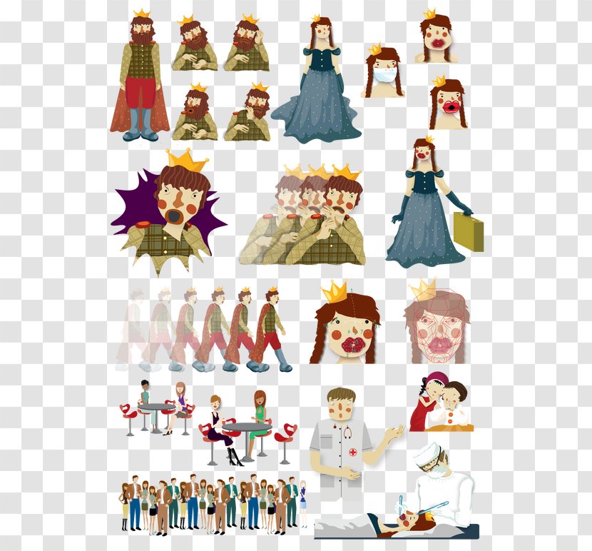 Illustration Costume Design Clip Art Human Behavior - Style - Beard Frame Transparent PNG