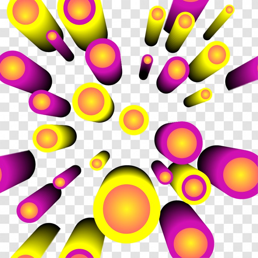 Download Clip Art - Violet - Colorful Abstract Column Transparent PNG