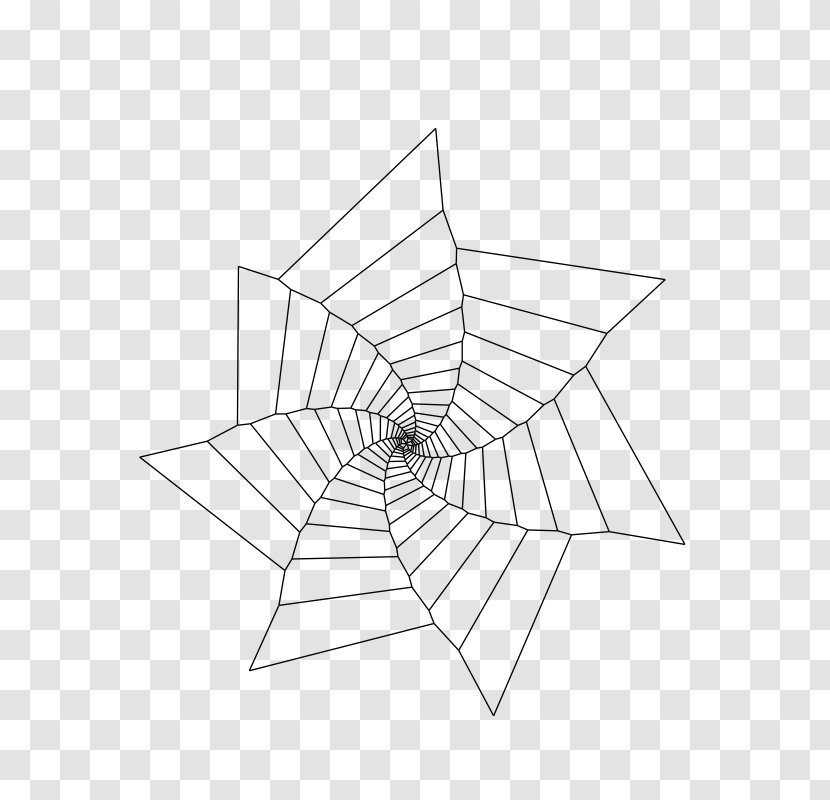 Spider Web Coloring Book Drawing - Artwork Transparent PNG