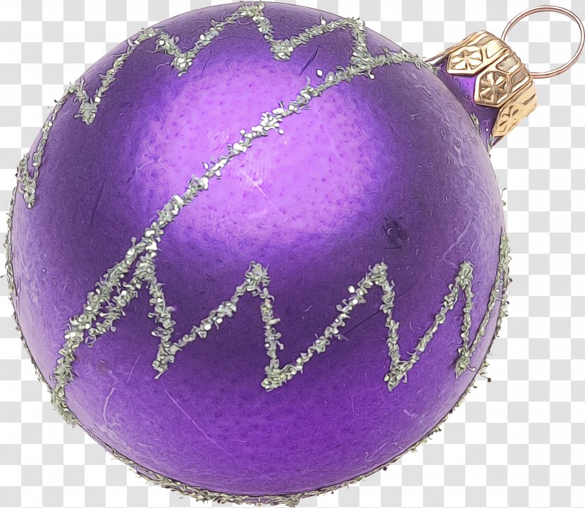 Christmas Ornament - Sphere Magenta Transparent PNG