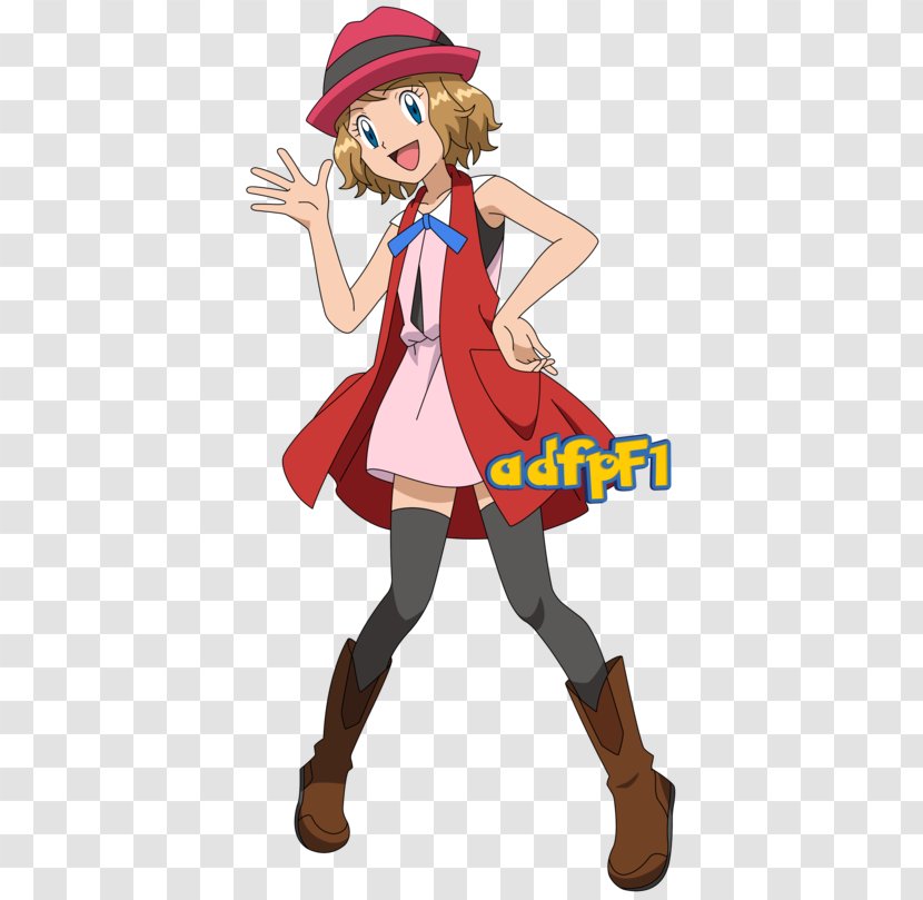 Serena Pokémon X And Y Ash Ketchum Pokemon Black & White - Cartoon - Short Skirt Transparent PNG