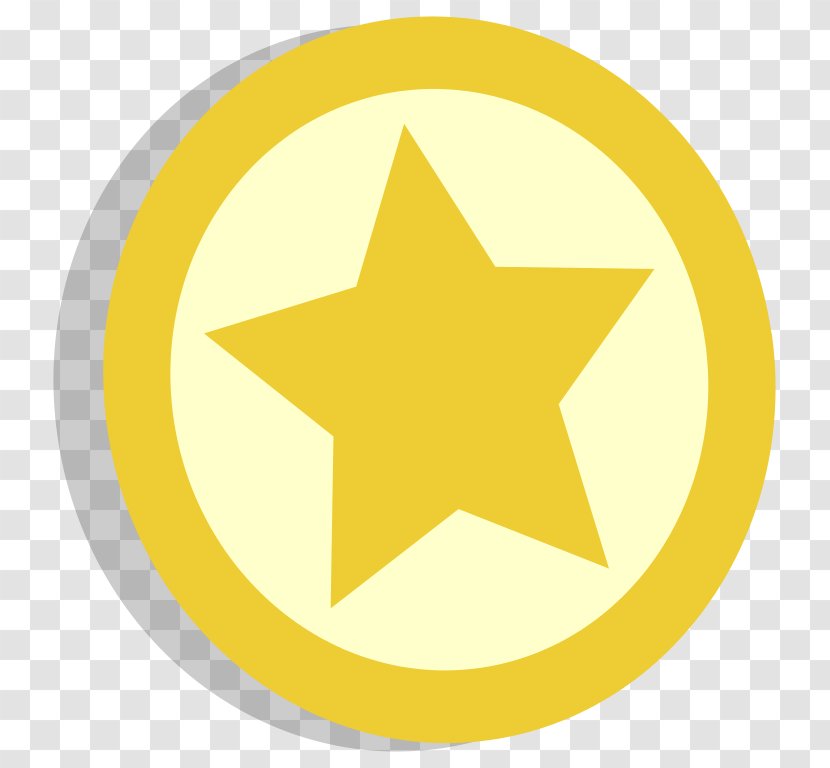 Symbol - No - Gold Star Transparent PNG