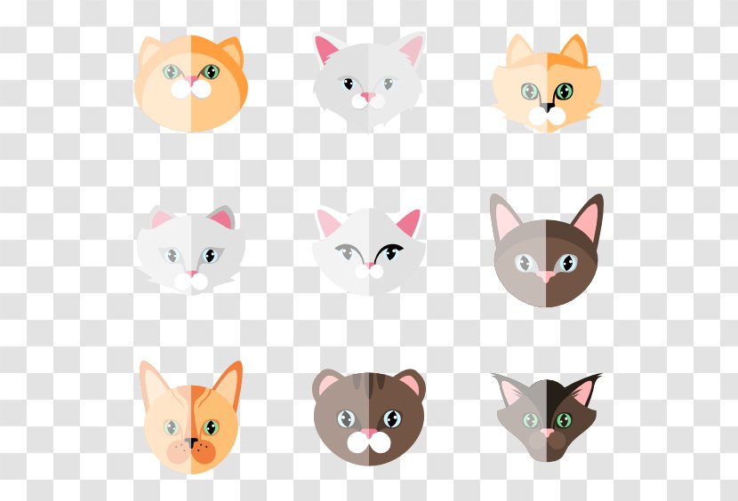 Cat Kitten Clip Art - Whiskers - Cats Vector Transparent PNG