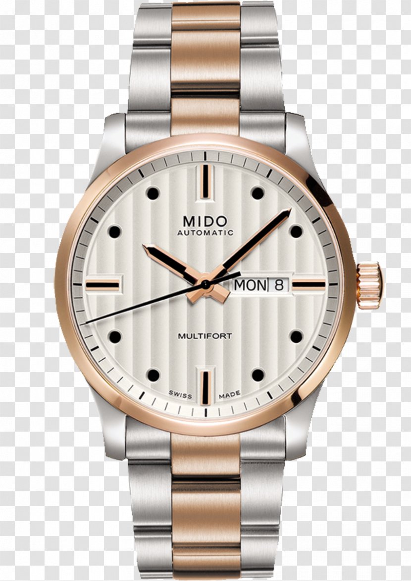 Mido Automatic Watch Omega SA Coaxial Escapement - Brown Transparent PNG