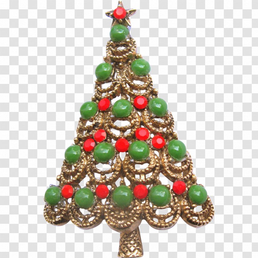 Spruce Fir Pine Christmas Decoration Ornament - Brooch Transparent PNG